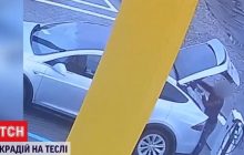 В Кропивницком водитель Tesla украл кабель для подзарядки электрокаров (видео)