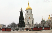 У Києві прикрасили головну ялинку країни (відео)