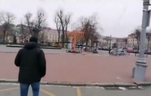 У Києві повалили Ханукію на Контрактовій площі
