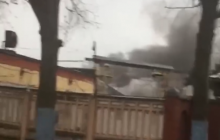В Харькове загорелся лакокрасочный завод (видео)