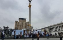 "ФОПы" остаются на Майдане, с утра их окружает полиция (фото, видео)
