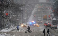 Пробки в Киеве: на Броварском проспекте с утра произошло три аварии