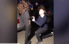 "Автоелка" в Виннице завершилась романтическим финалом (видео)