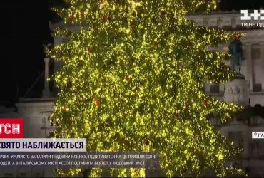 У Римі урочисто запалили різдвяну ялинку