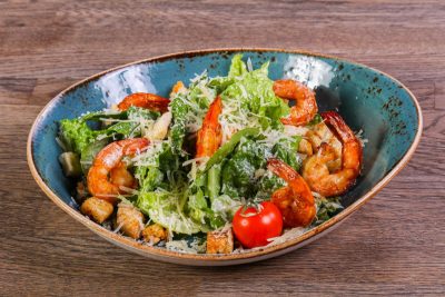 Соус для салата «Цезарь» с креветками — рецепт с фото пошагово