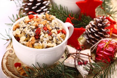 Рождественская кутья с орехами и сухофруктами (рецепт с фото)