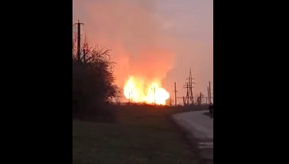 Вибух на Полтавщині / скріншот з відео Вибух на Полтавщині / скріншот з відео