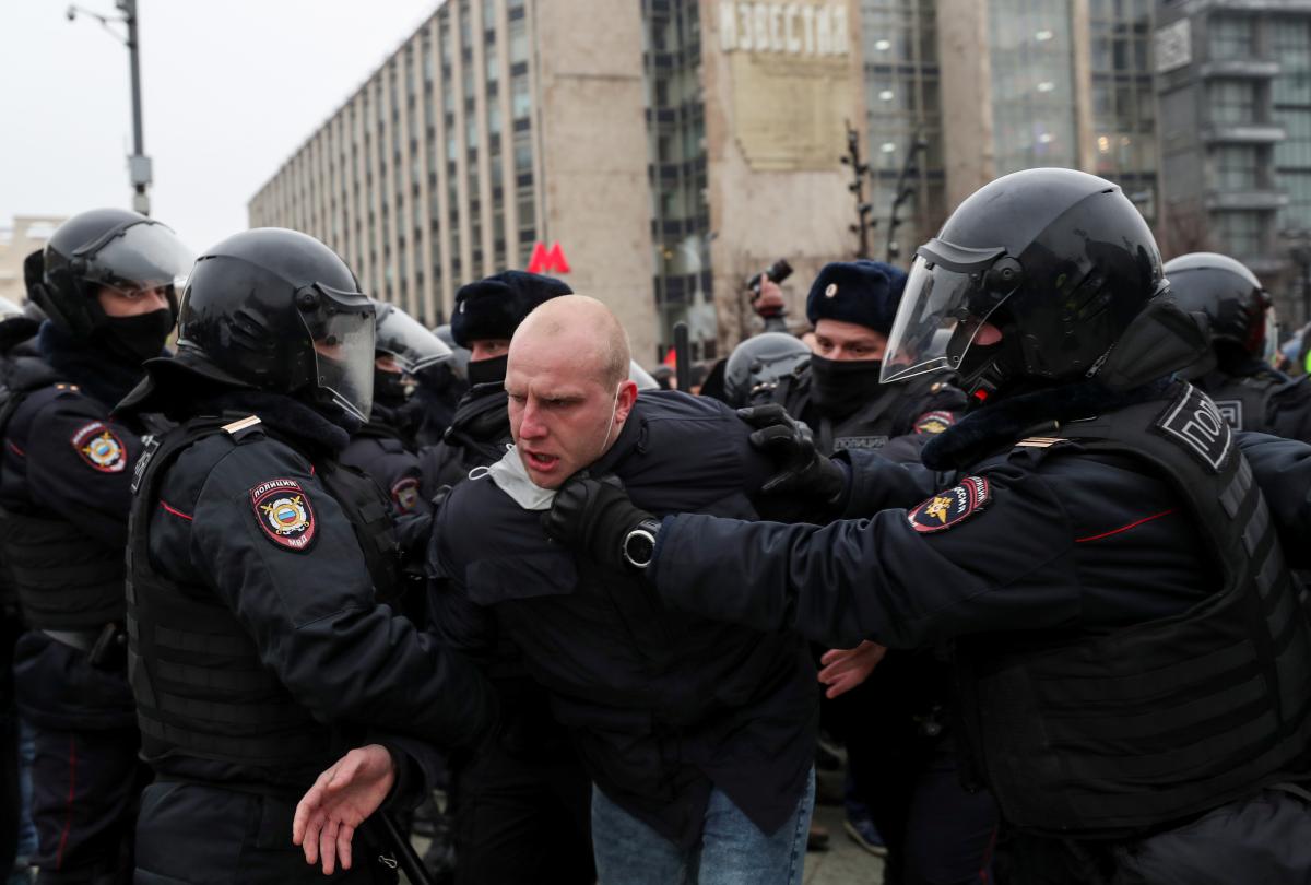 Протести в Росії 23 січня / фото REUTERS Протести в Росії 23 січня / фото REUTERS
