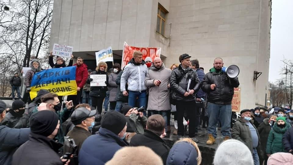 У акції взяли участь близько 30 осіб / фото УНІАН, Дмитро Хилюк У акції взяли участь близько 30 осіб / фото УНІАН, Дмитро Хилюк