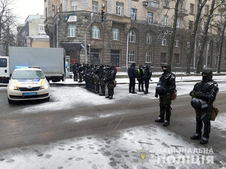 Ситуация в центре Киева утром в четверг / Нацполиция
