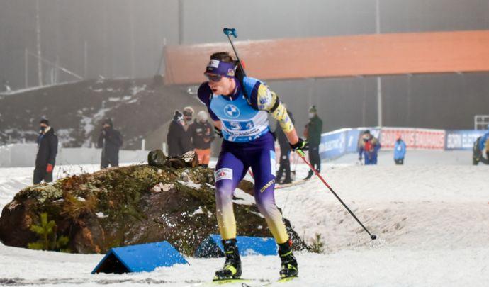Богдан Цимбал став героєм гонки для України / фото biathlon.com.ua Богдан Цимбал став героєм гонки для України / фото biathlon.com.ua