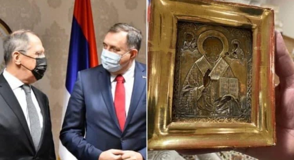 Icon row - Bosnia names condition for handing back to Ukraine relic earlier gifted to Lavrov — UNIAN - Vimarsana News