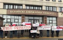 В Беларуси проходят первые в 2021 году воскресные акции протеста (видео)