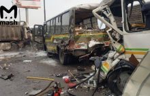 Під Москвою самоскид влетів у військову колону: є загиблі (фото, відео)
