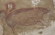 Ученые нашли древнейший рисунок животного, ему более 45 тысяч лет (фото)