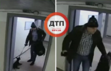 В Киеве мужчина жестоко избил щенка и выбросил на мороз (видео 18+)