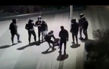 Вдесятьох на одного: з'явилося відео звірячого побиття 14-річного українця в Парижі (18+)