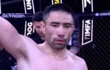 Казахстанський боєць MMA яскраво вирубив співвітчизника шаленим ударом з розвороту (відео)