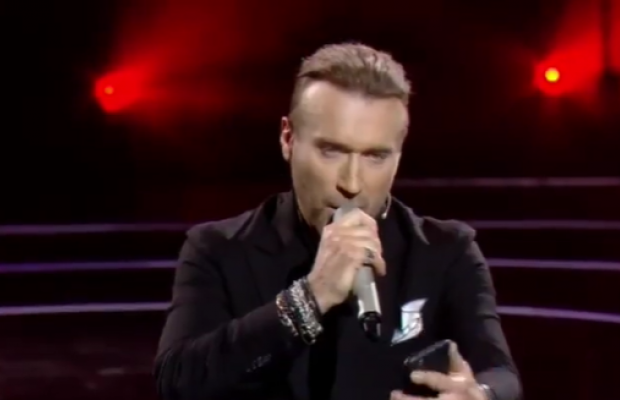 Олег Винник з піснею Rammstein "запалив" на шоу "Голос країни" (фото, відео)
