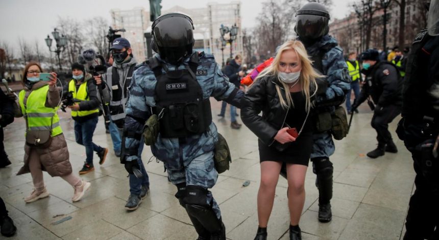 Over 2,000 detained in protests across Russia – media
