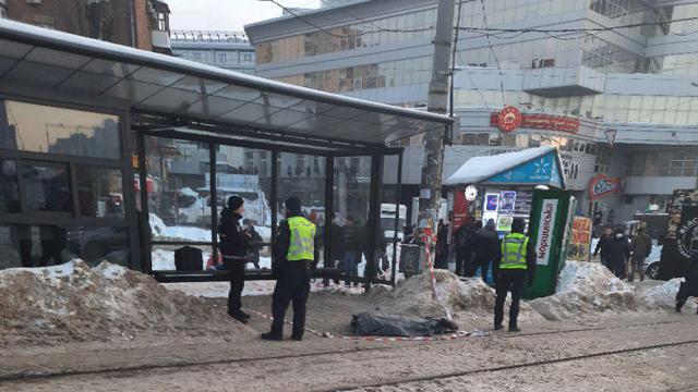 На місці працюють правоохоронці / фото: kyiv.media На місці працюють правоохоронці / фото: kyiv.media