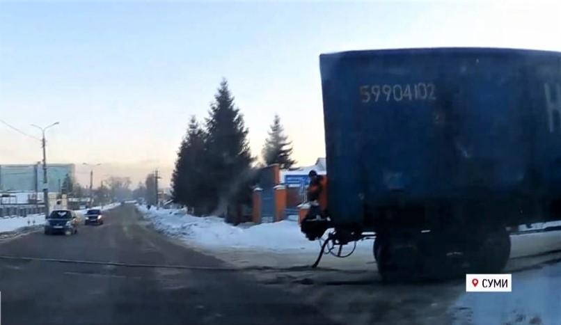 Свою провину водій визнав / фото скріншот з відео Свою провину водій визнав / фото скріншот з відео