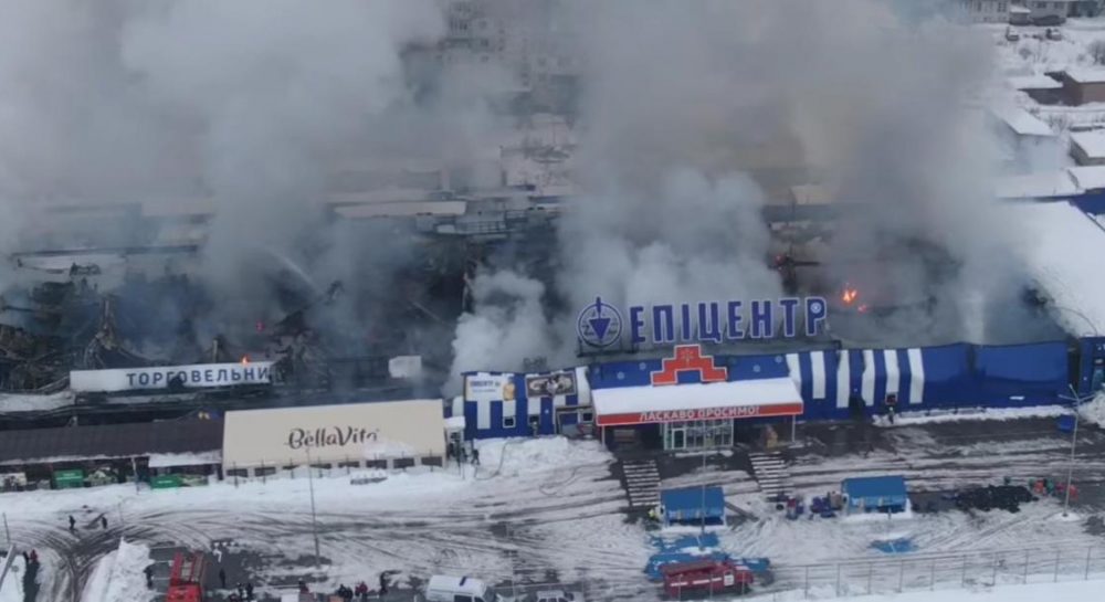 Эпицентр в Первомайске - видео с высоты птичьего полета ...