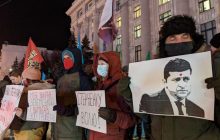 У Харкові учасники акції на підтримку Стерненка перекривали дорогу (фото)
