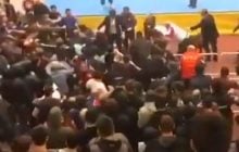 На соревнованиях по дзюдо в России произошла массовая драка (видео)
