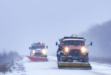Snowstorm in Kharkiv region