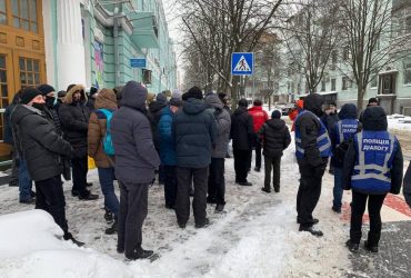 Law enforcement retirees rally in Kyiv