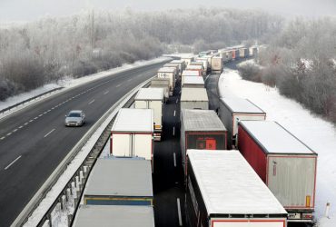 Traffic jams on Czech-German border