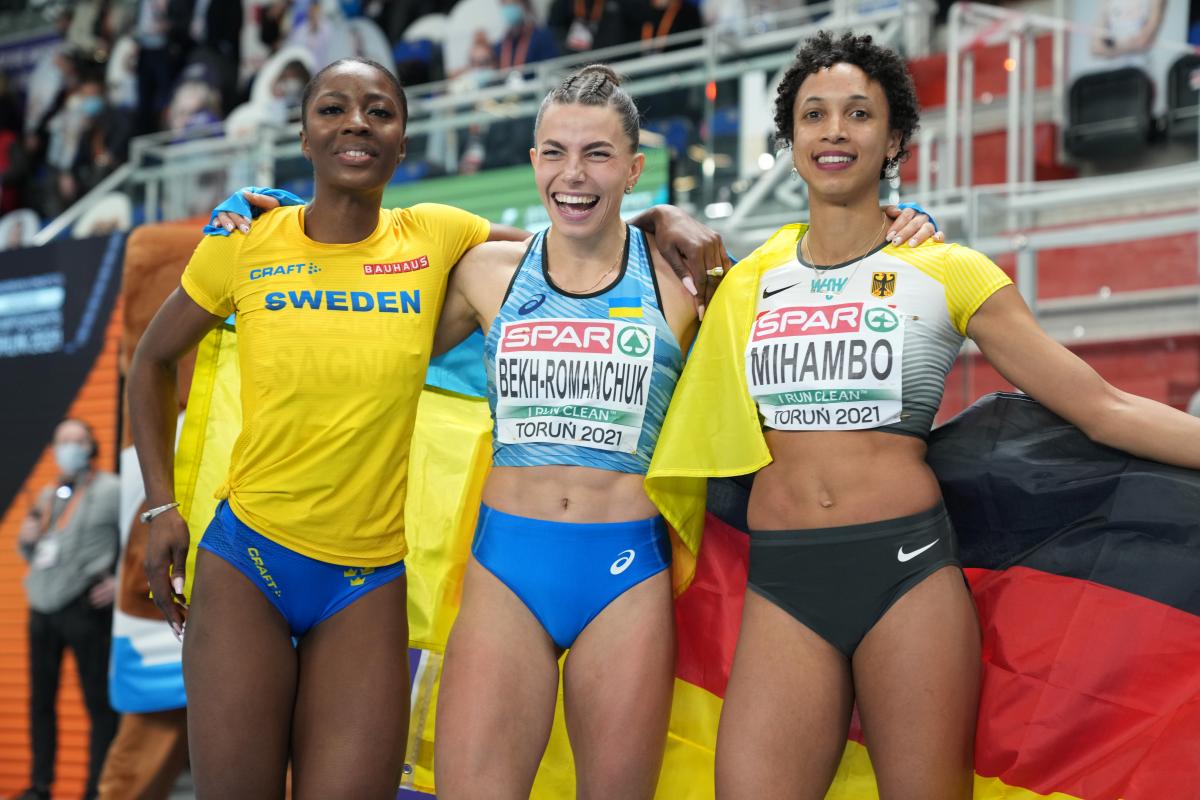 Ukraine's long jumper BekhRomanchuk wins gold at European Athletics