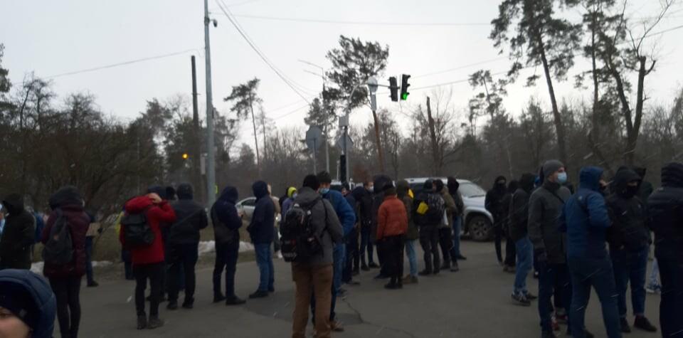 Акція протесту в Конча-Заспі / фото: "Сегодня" Акція протесту в Конча-Заспі / фото: "Сегодня"