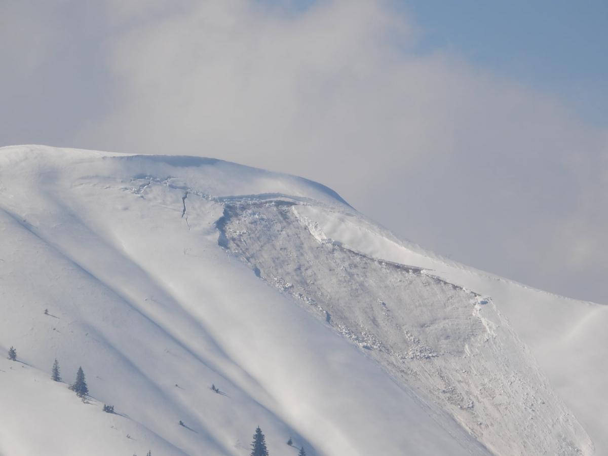 На высокогорье Карпат возможны лавины / фото Национальный природный парк "Синевир"