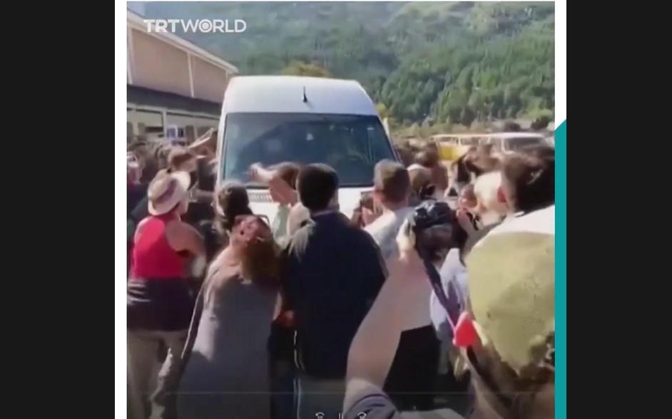 В Аргентине напали на президента / Скриншот с видео В Аргентине напали на президента / Скриншот с видео