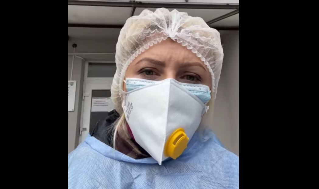 Львовская врач требует ввести в городе чрезвычайное положение / Скриншот с видео