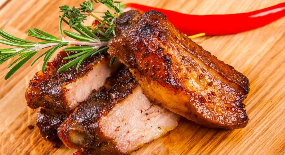 Рецепт свиных ребрышек в духовке ✔️ Свиные ребра в духовке с медом