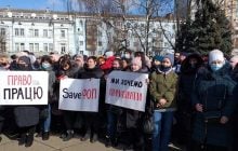 В Житомире около тысячи предпринимателей вышли на «карантинный» протест (фото)