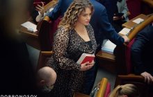 "Слуга" Леся Забуранна прийшла в Раду в напівпрозорому "леопарді"