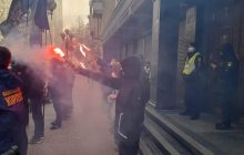 Нацкорпус устроил протест под Офисом генпрокурора: требовали отчета по делам против Медведчука (фото)