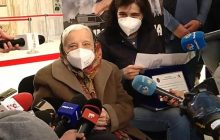 Старейшая жительница Бухареста получила вторую дозу вакцины от COVID-19 (видео)