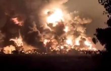 На нефтеперерабатывающем заводе в Индонезии произошел взрыв (видео)