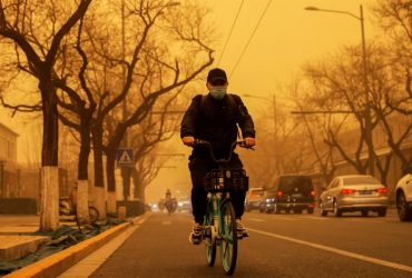 Sandstorm in Beijing, China