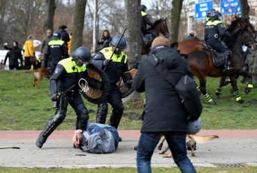 Dutch police clear anti-lockdown protest