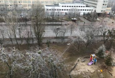 March snow in Kyiv