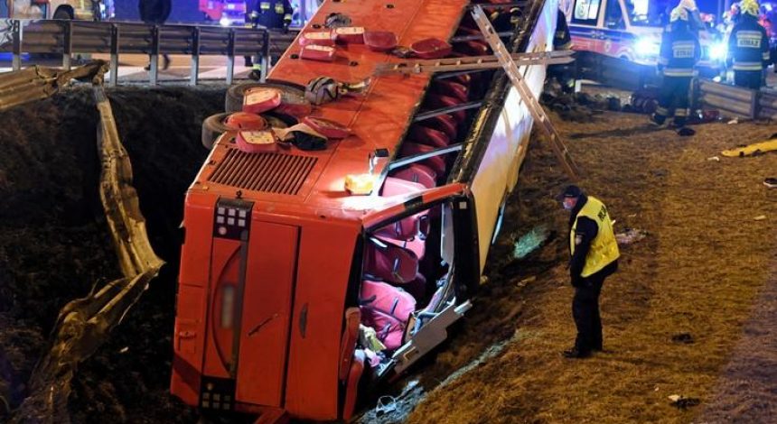 Five people killed in Ukrainian bus crash in Poland – media