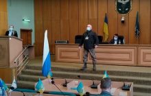 Провальный флешмоб: на сессию горсовета Славянска принесли флаг России (видео)