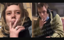 В Киеве задержали нарушителей, которые курили в вагоне метро и снимали это на видео