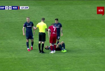 Дніпро-1 - Минай - 3:0. Нурієв отримав першу жовту картку за фол проти суперника